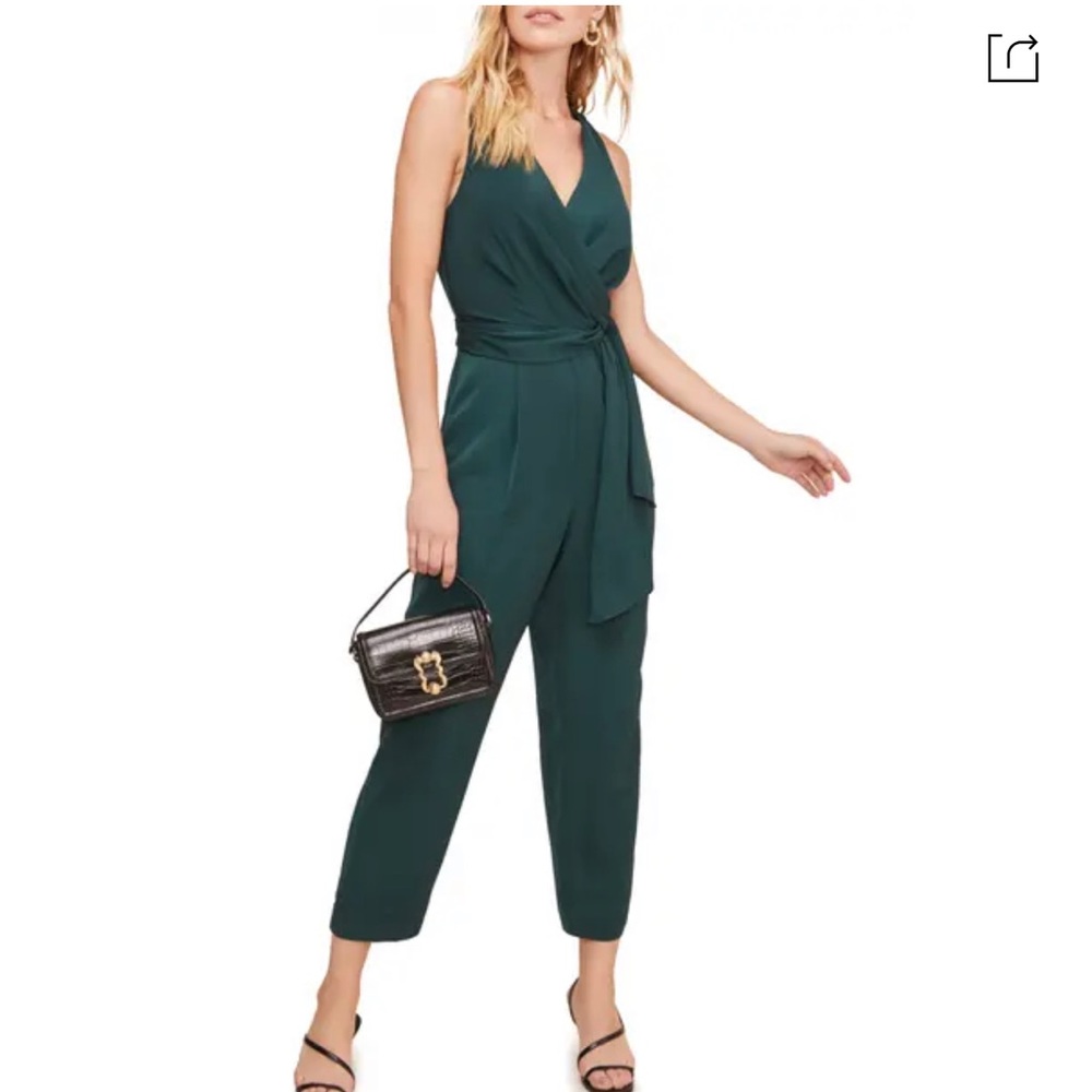 ASTR forest green jumpsuit